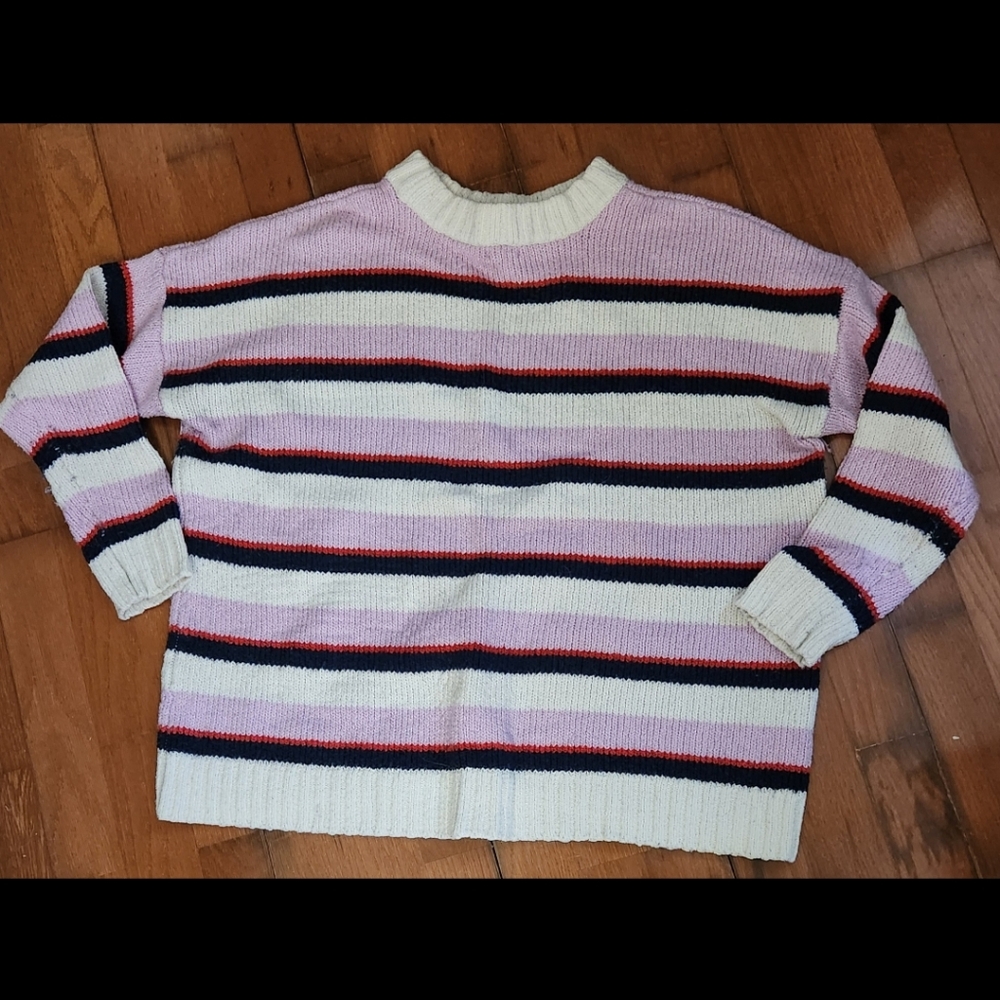 Aerie boxy striped sweater (SP)